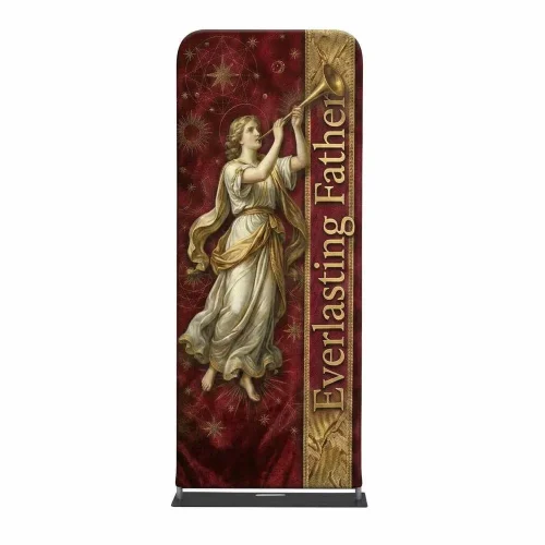 Church Banner Tension Fabric Display Christmas Everlasting Father