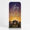 Church Banner Tension Fabric Display Christmas Joy To The World 3