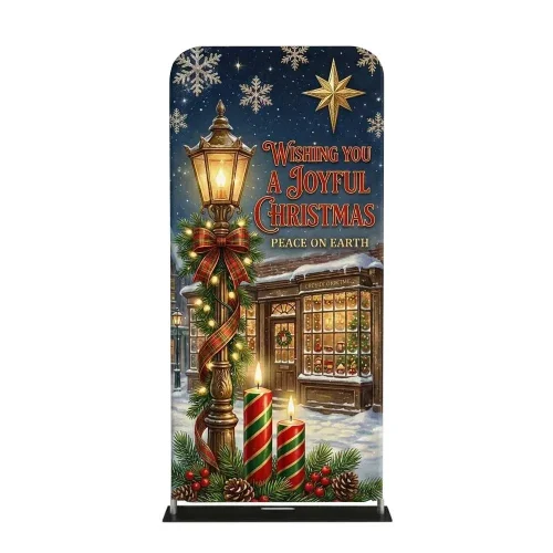 Church Banner Tension Fabric Display Christmas Joyful Christmasa