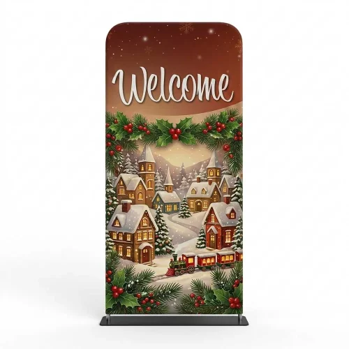 Church Banner Tension Fabric Display Christmas Welcome 111