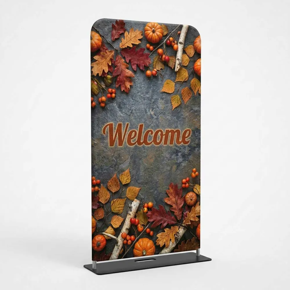 Church Banner Tension Fabric Display Fall Thanksgiving Welcome 11