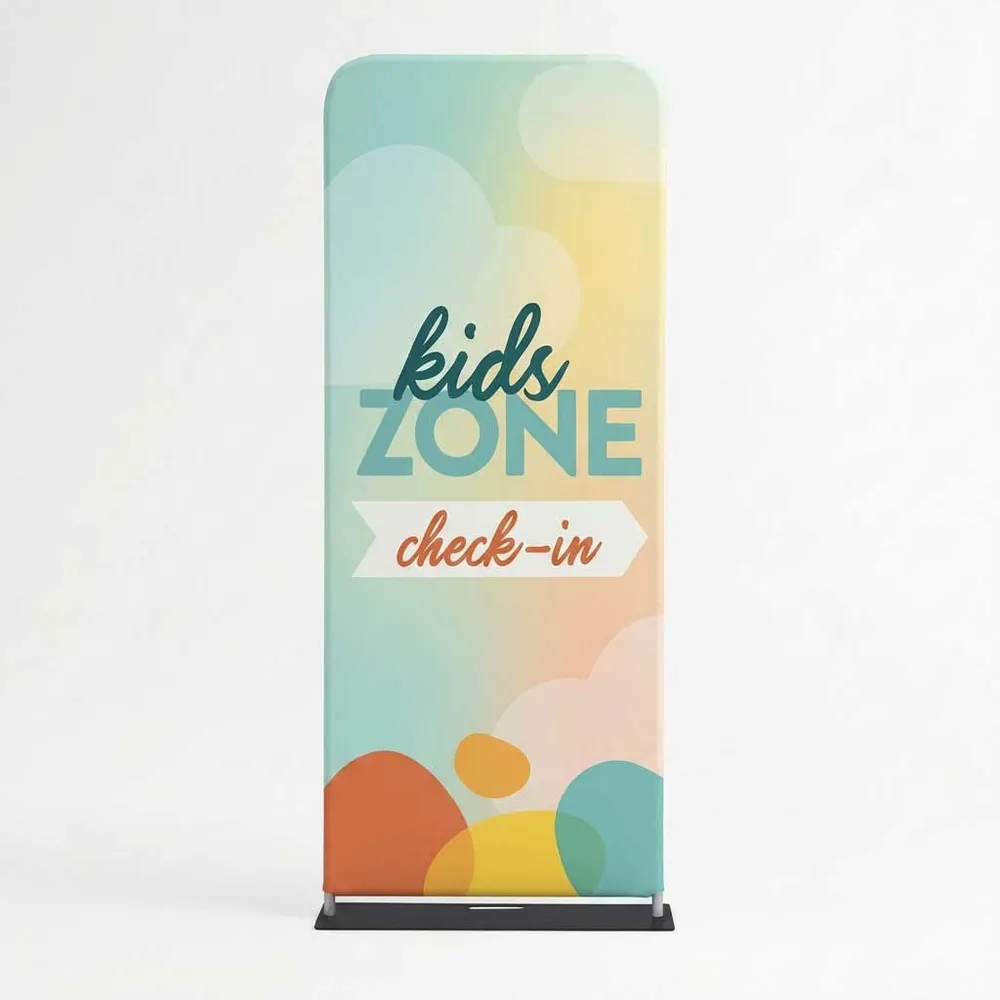 Church Banner Tension Fabric Display Kids Zone 2