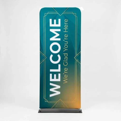 Church Banner Tension Fabric Display Welcome 2
