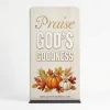 Church Banner Thanksgiving 4ft Tension Fabric Praise Gods Goodness 3